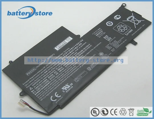 Оригинальные аккумуляторы для ноутбуков Spectre x360 13-4001dx, PK03XL, 13-4000nv, 13-4002nf(M0B28ea), 13-4098nf, 13-4102ne(P4G95EA), 11,4 V, 6 c