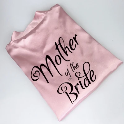mother bride C& Fung розовое золото халаты с причудливым написанием руки свадебное атласное кимоно халат женские пижамы розовые свадебные сестры невесты халаты - Цвет: mother bride