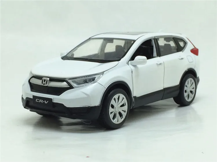 Белый 1/32 Honda CR-V Diecasts игрушечный автомобиль модель автомобиля со звуком светильник вытяните назад автомобиль игрушки для детей Коллекция подарков на день рождения - Цвет: Белый