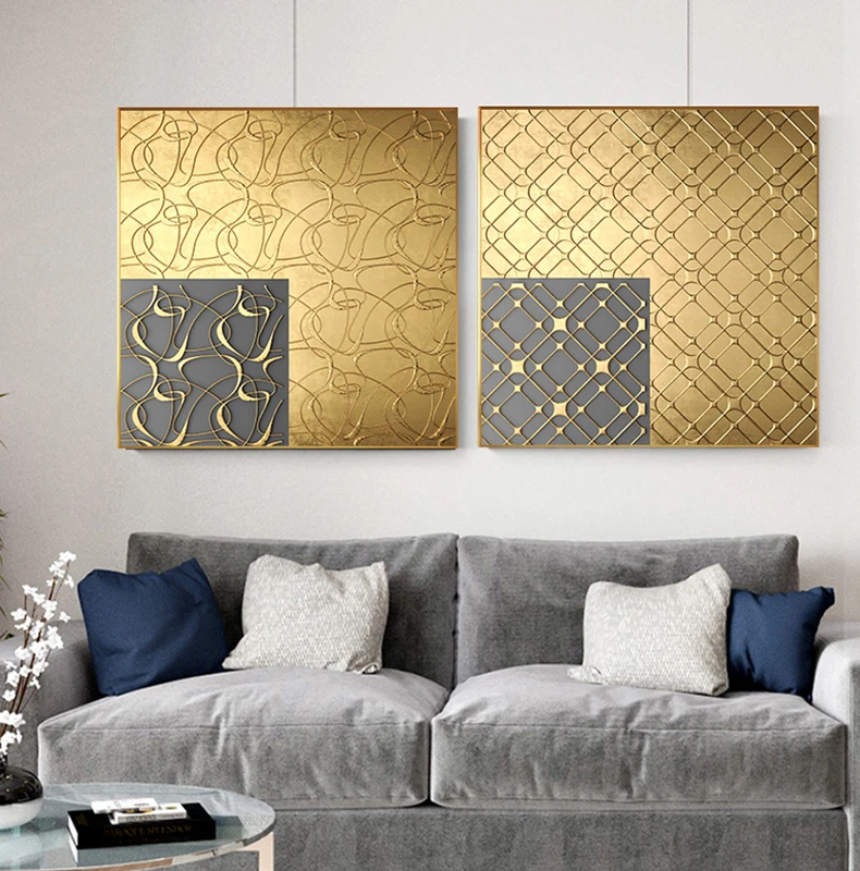 Абстрактная квадратная Картина на холсте Модный постер с изображением черного и