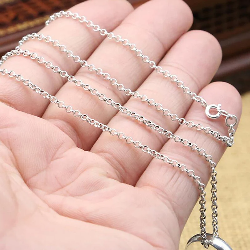 Мужское ожерелье с кулоном из настоящего тайского серебра 925 пробы подарок для