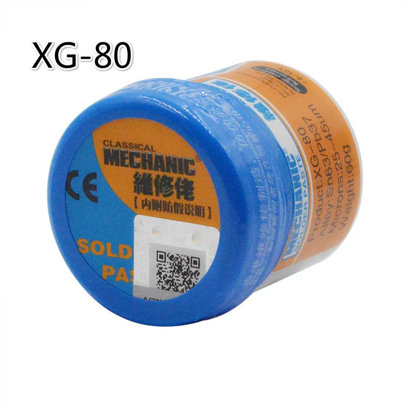 60 г паяльная паста Флюс XG-80 припой олово Sn63/Pb67 для Hakko 936 TS100 852D++ паяльник монтажная плата SMT SMD инструмент для ремонта