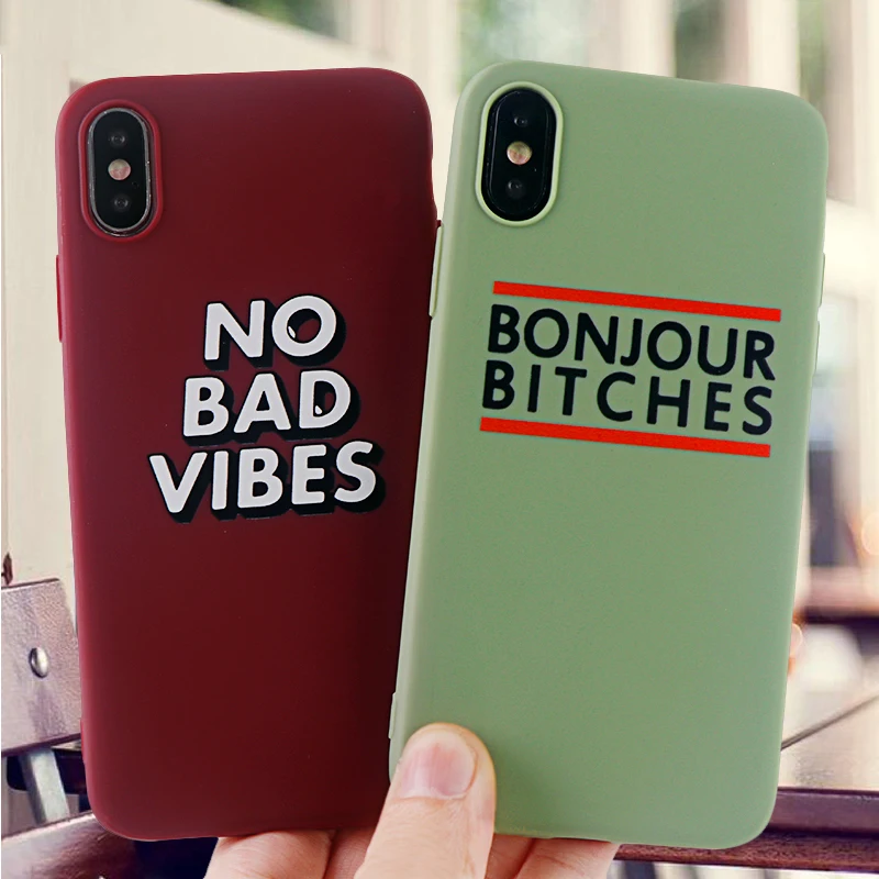 Модные телефонные Шкафы для IPhone X XS MAX XR 8 7 6 s Plus чехол с забавными буквами мягкие