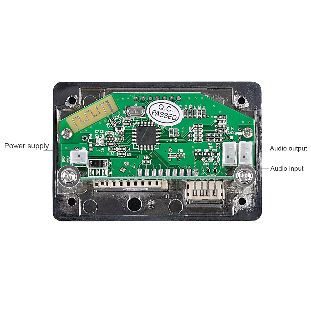 Aiyima 9 12 в LED Bluetooth MP3 декодер плата WAV WMA FLAC плеер аудио модуль Поддержка FM радио USB с