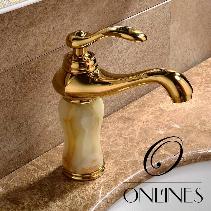 Немецкий онлайн супер ГУ Chuanou стиль Античный нефрит горячий ретро золотой кран