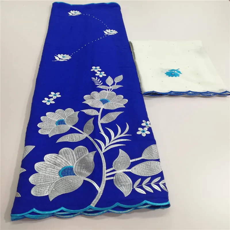 Последние 5 ярдов + 2 Африканская Хлопковая кружевная ткань высокого качества 2019