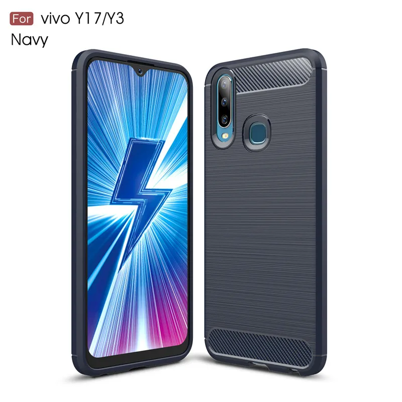 ДЛЯ vivo Y17 чехол Y3 противоударный мягкий ТПУ матовый для Vivo V1902 Funda V1901A Coque 6 35" |