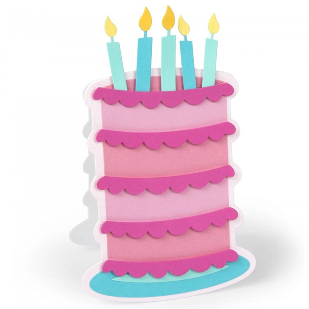 Многослойная рамка для торта на день рождения металлические режущие трафареты DIY