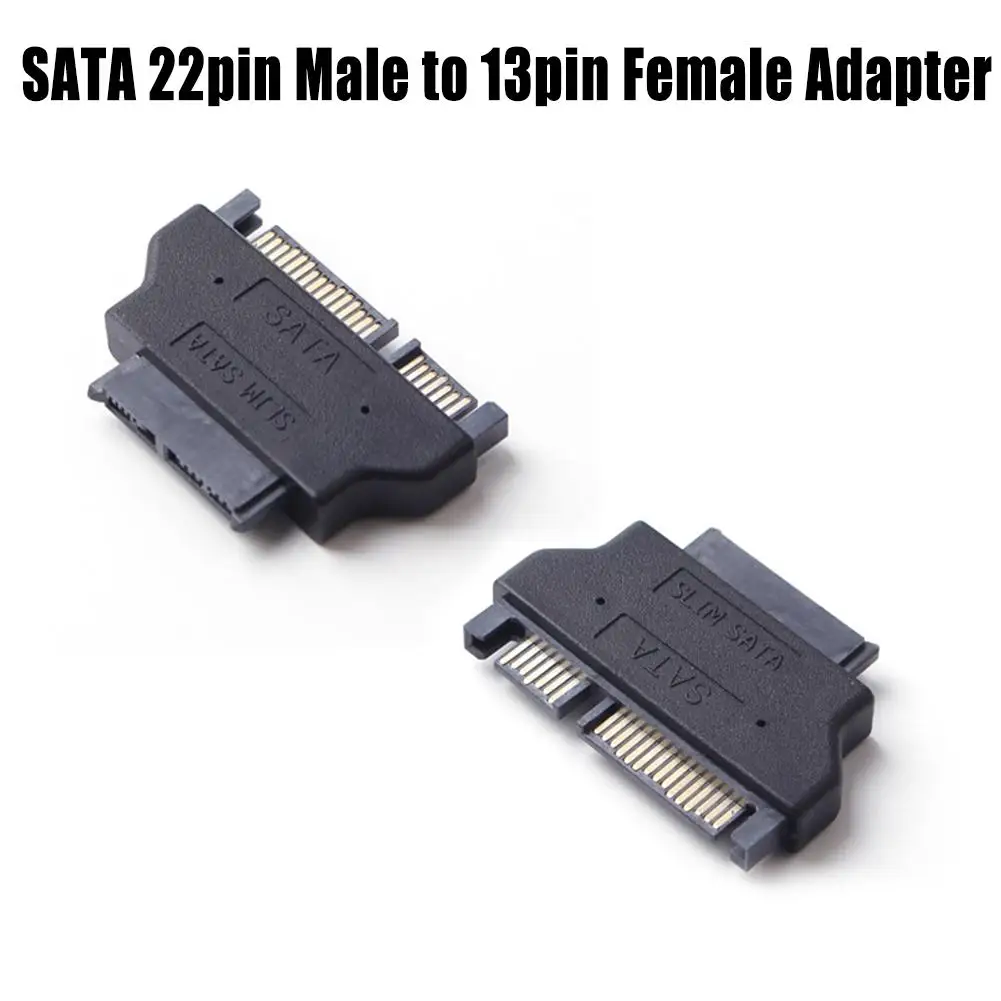 Тонкий SATA адаптер Serial ATA 7 + 15 22pin Male To Slim 6 13pin Female для настольного ноутбука HDD CD-ROM