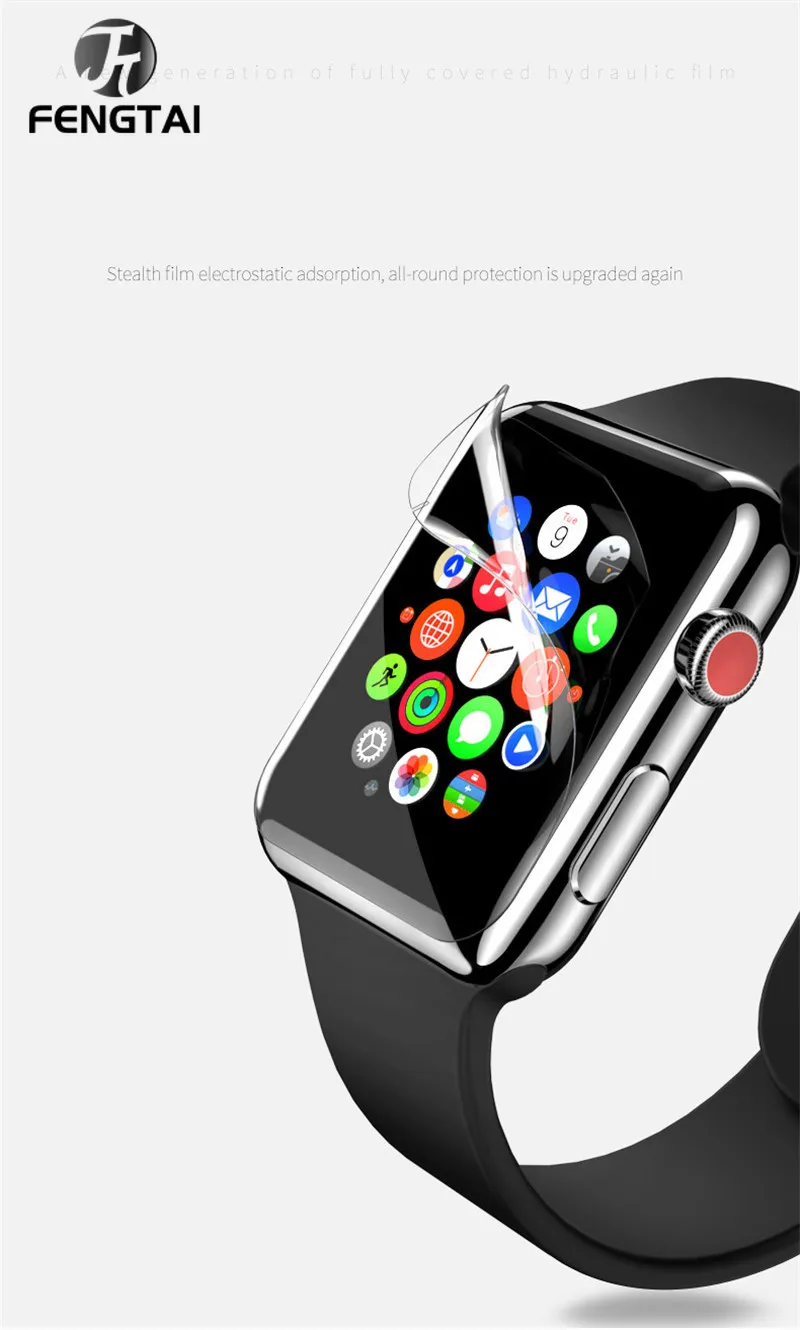 2 шт. Защитная пленка для Apple Watch Series 3 1 38 мм 42 мм|Защитные стёкла и плёнки телефонов|