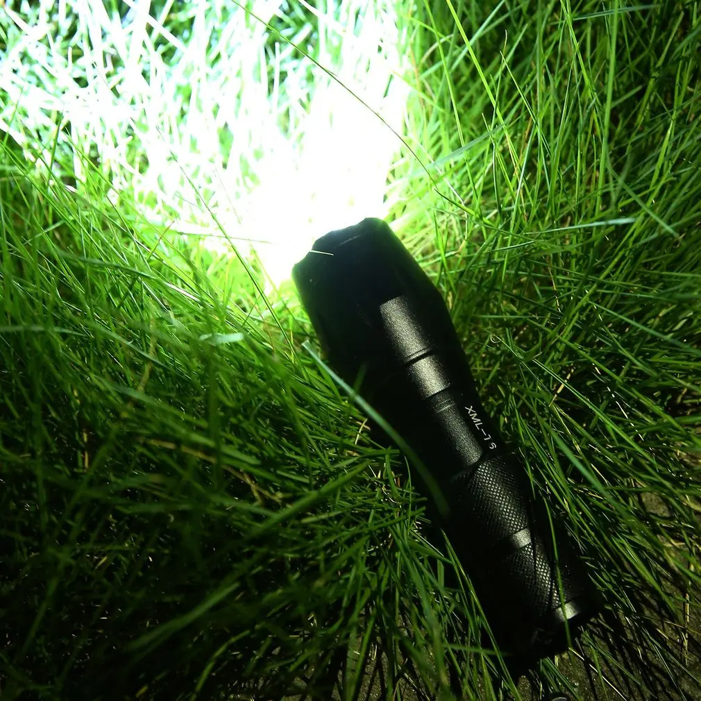 8000 LM Telescopic Zoomable Flashlight 5 Modes Aluminum Electric Torch Portable Tactical For Camping Free Shipping | Освещение