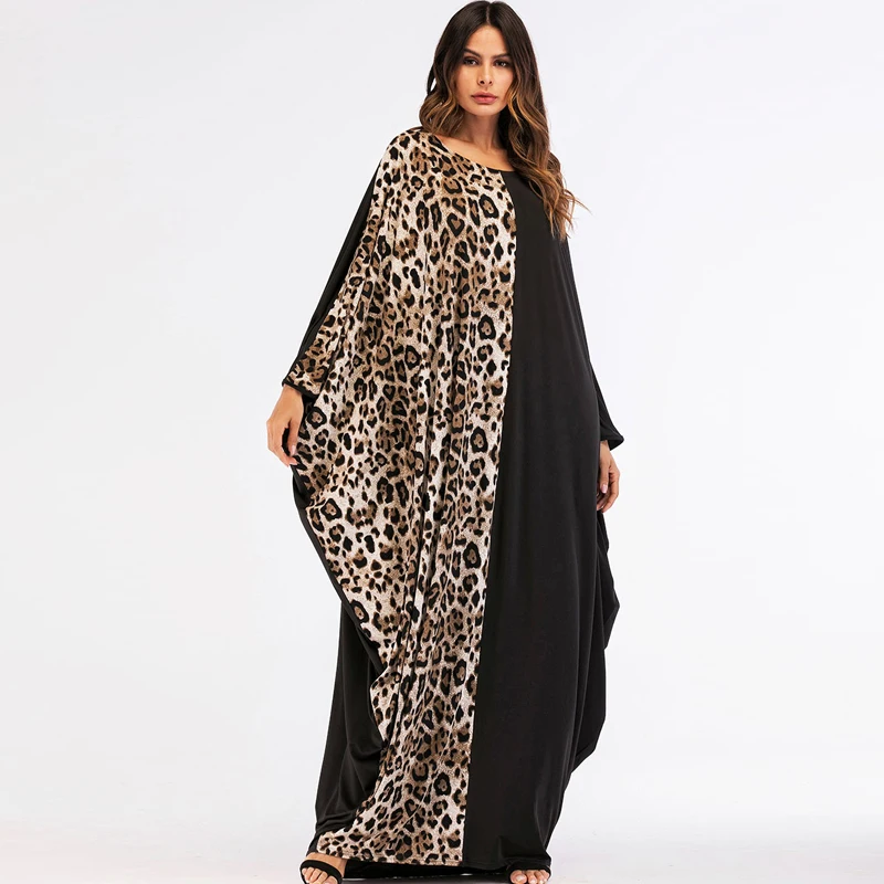Женское платье для Ближнего Востока Abaya мусульманское с рукавом летучая мышь