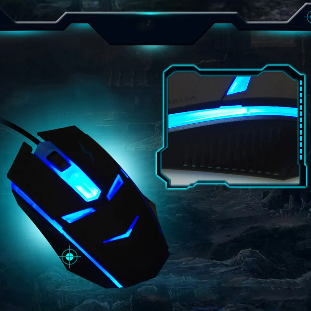 Оригинальный увеличить светящаяся игра мышь мягкая ручка интернет кафе