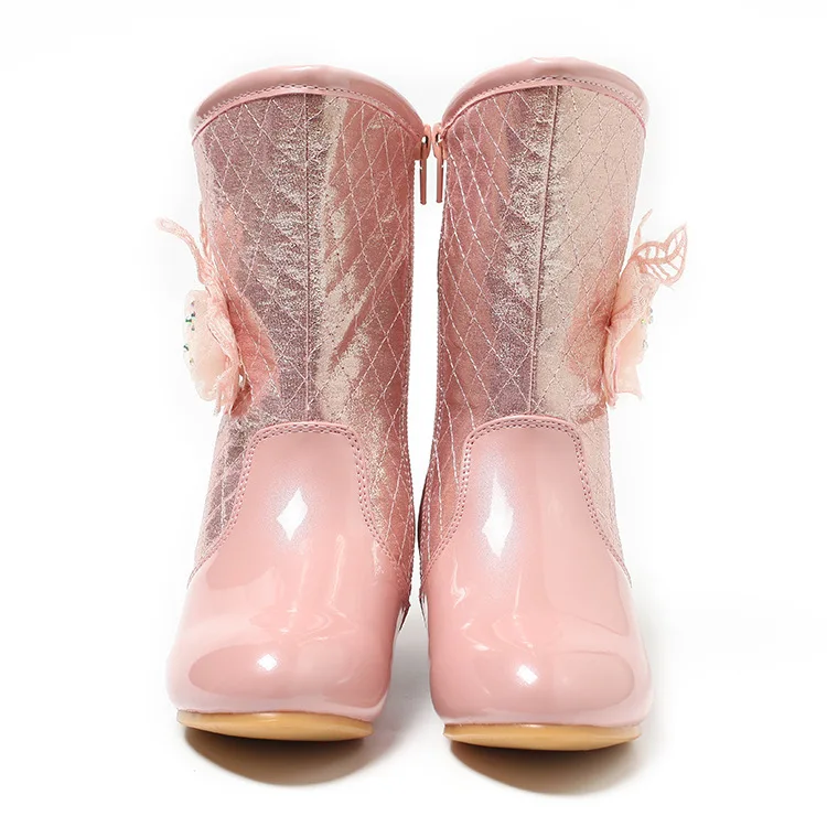 Женские зимние новые модные ботинки принцессы танцевальные на высоком каблуке