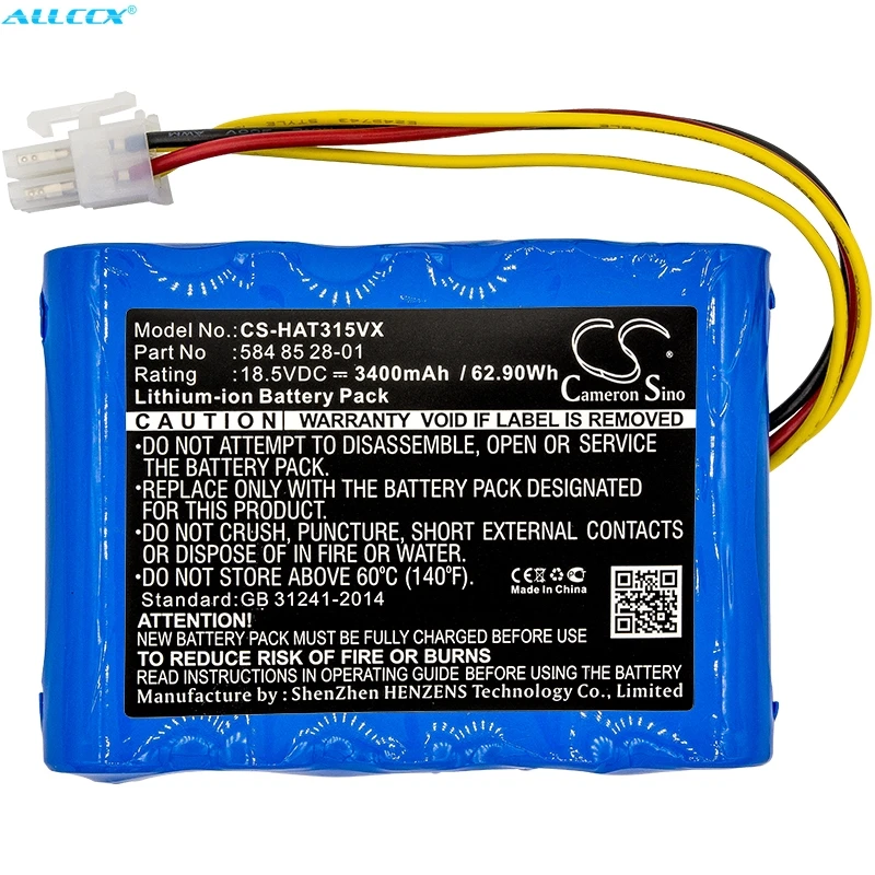 

Cameron Sino 3400mAh Battery for Gardena R100Li, R130Li, R160Li 2016/2017/2018,Mahroboter Sileno, Sileno +,R100LIC,R130LIC,