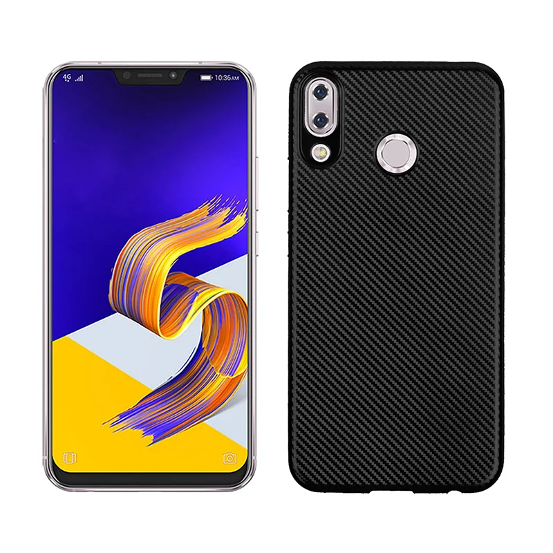 углеродные волокна узор силиконовый чехол на Asus ZenFone 5 ZE620KL чехлы мягкий