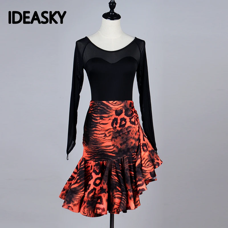 Румба короткие платья для конкурса бальных танцев Женский стандартный латинский