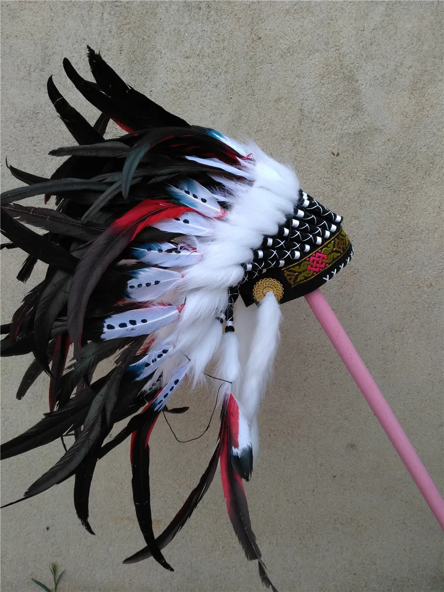 Реплика красных искусственных головок головной убор для Хэллоуина Высота 21