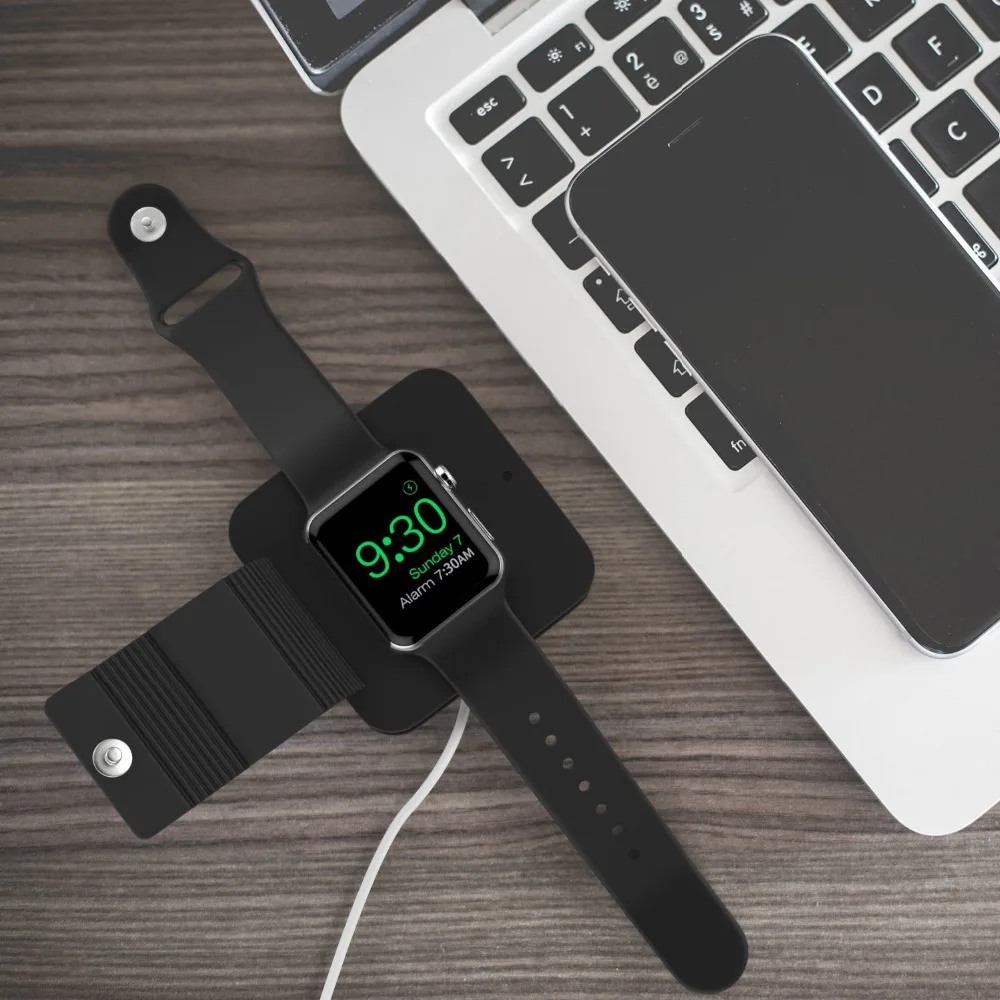 Портативное зарядное устройство для Apple Watch 4 3 2 1 подставка iWatch band ремешок из