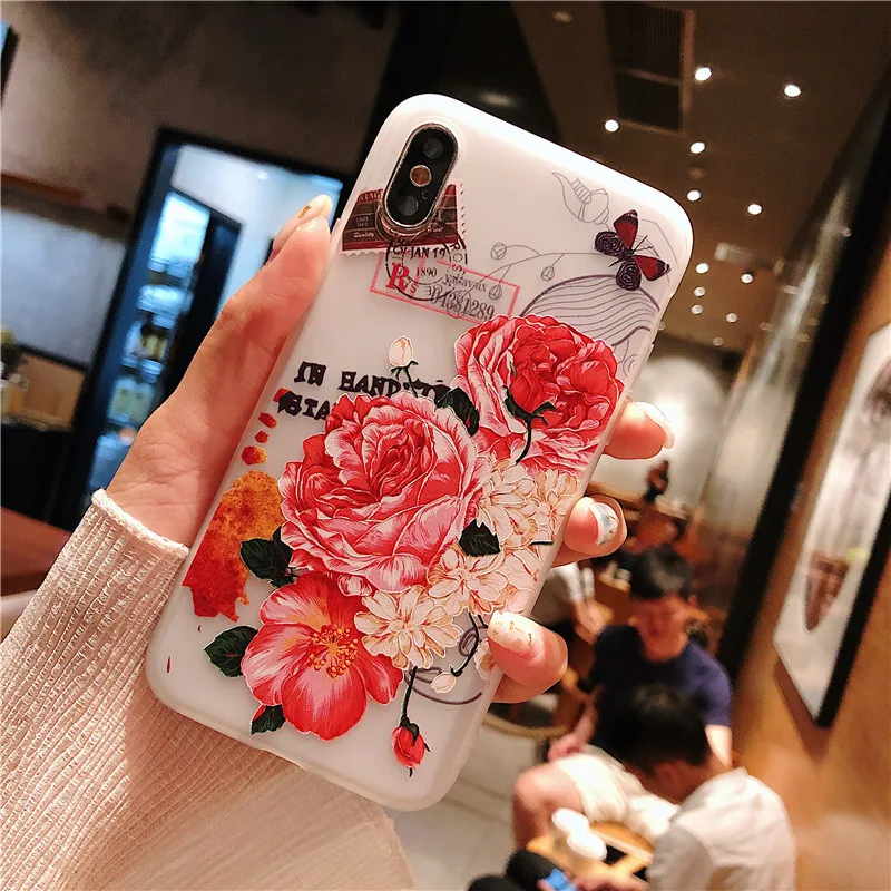 3mudan 3D с тиснением и изображением цветка на заднюю панель samsung Galaxy J5 S10 плюс S10e M10 M20 J8 J6 J4 плюс J7 Neo J2 Prime J3 чехол - Цвет: 3mudan