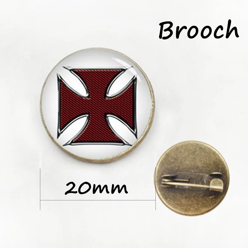 Фирменные булавки Мальтийский крест мужской значок для костюма рубашки