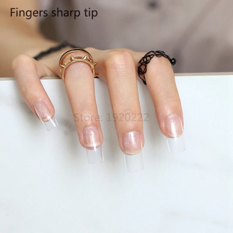 Модный красивый яркий цвет ногтей 2020 наименование длинной длины 20 шт нежный