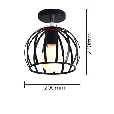 

Modern led ceiling lights Adjustable angle iron cage loft 110/220v Bulb ceiling lamps E27 industrial Indoor lighting