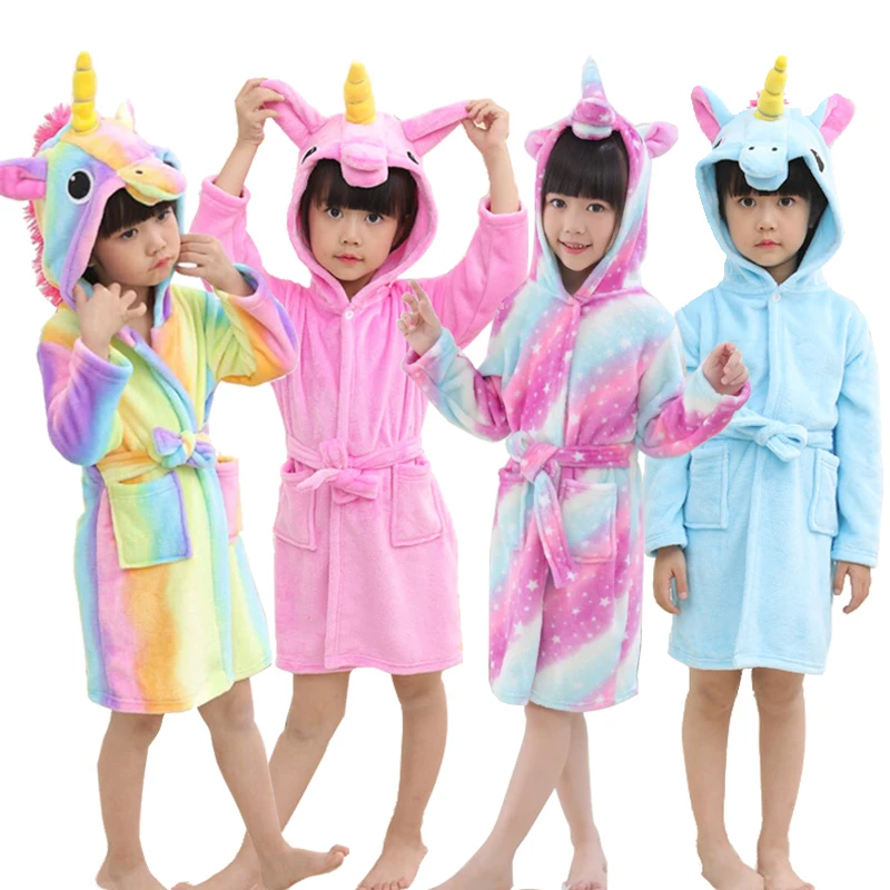 Лидер продаж детский халат с изображением животных для мальчиков пижамы девочек