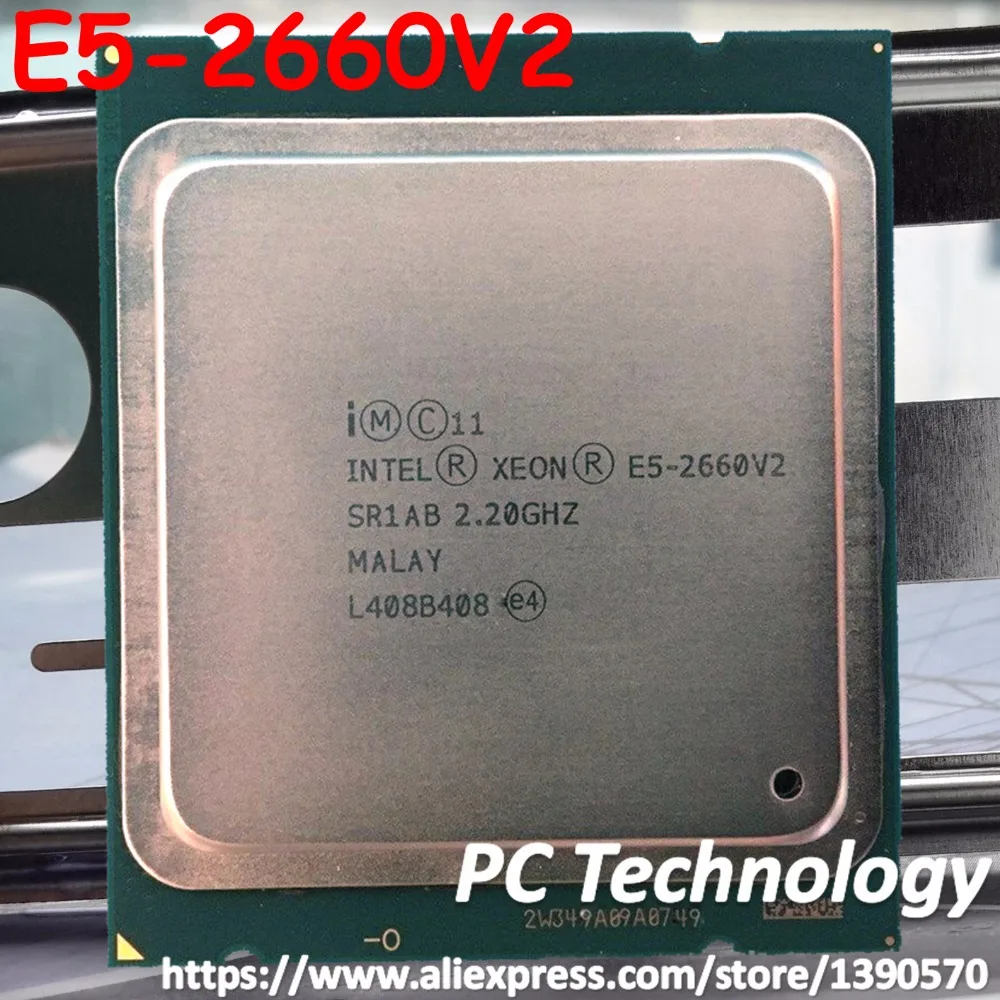 Оригинальный процессор Intel Xeon 10-ядерный 8.0GT/s QPI 2 ГГц 25 Мб LGA2011 E5 2660V2 95 Вт бесплатная
