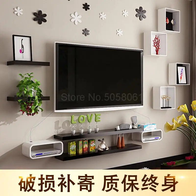 Настенный Комплект полок-топ коробка для гостиной настенный ТВ шкаф комнаты фон