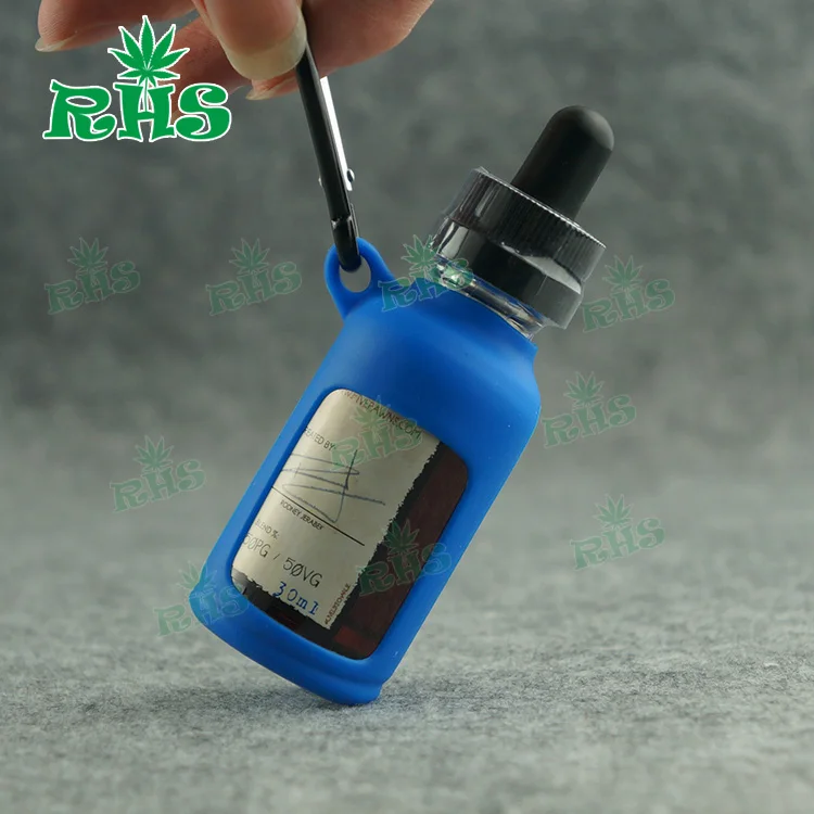 

2pcs free shipping New arrival colorful 30mle-juice bottle silicone case/skin/sleeve/cover/wrap/accessories