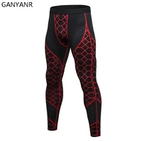 ganyanr running tights men basketball sports skins leggings fitness gym compression pants bodybuilding jogging football training