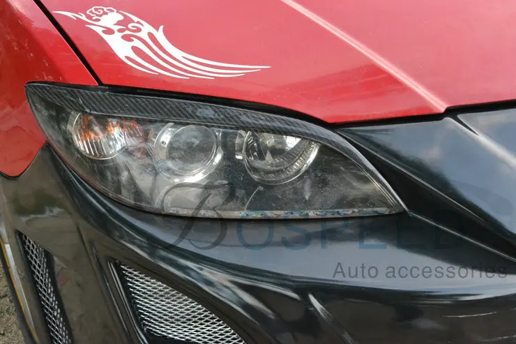 Подходит для MAZDA 3 M3 carbon fiber LIGHT бровей | Автомобили и мотоциклы