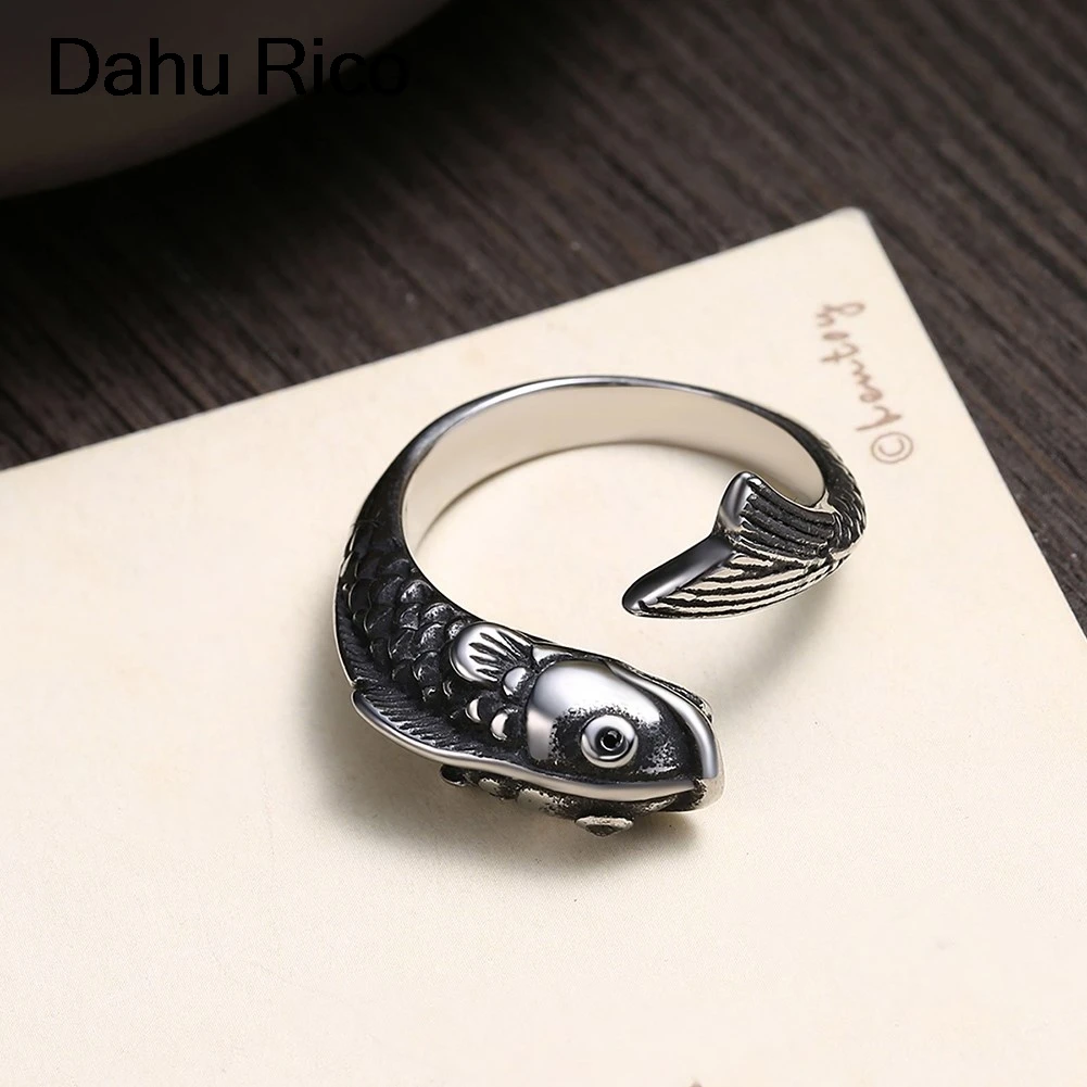 Карп Рыба alianca Кадо maitresse bague Свастика кольца мужчины Dahu Рико из нержавеющей стали