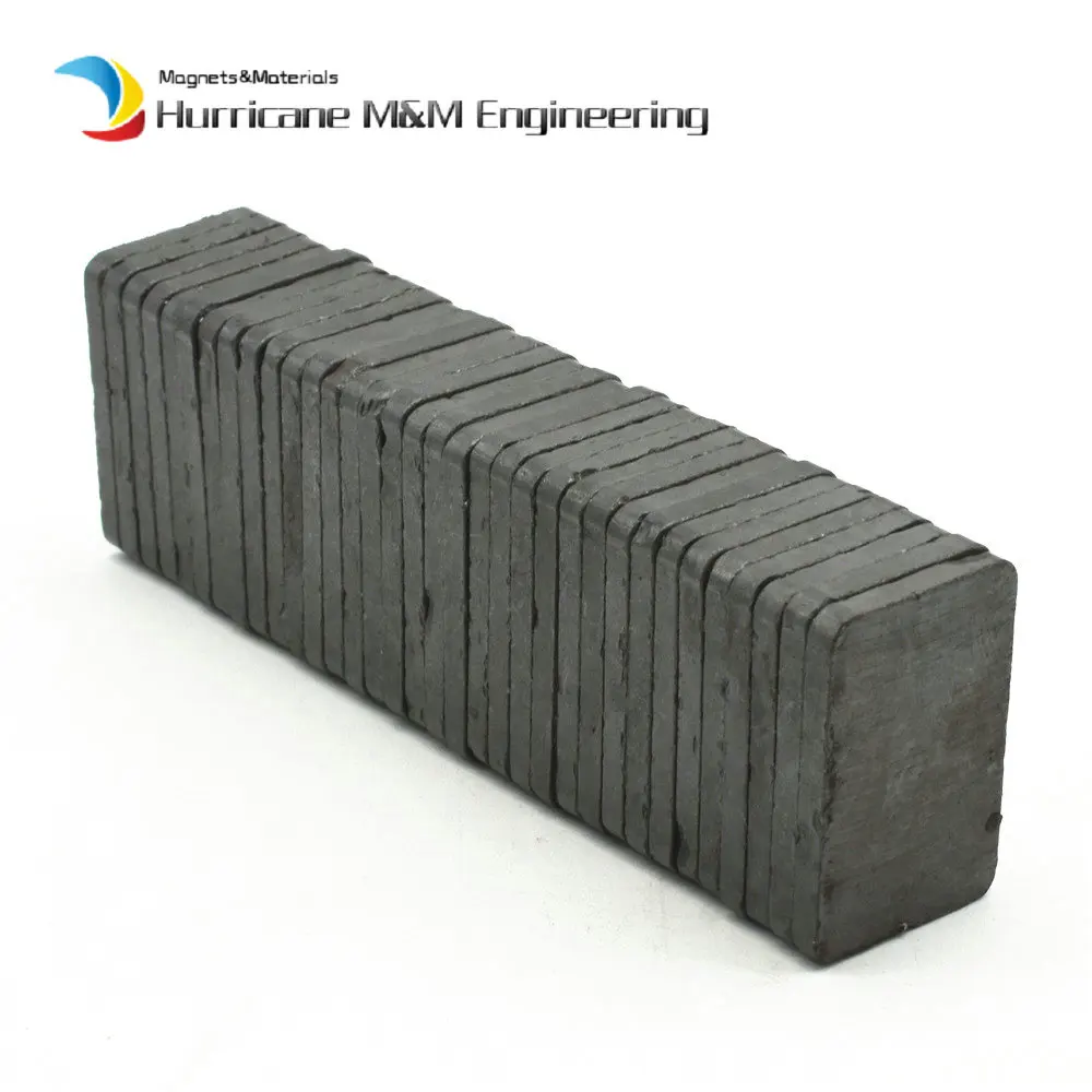 Ферритовый магнитный блок 30x20x3 мм бар класс C8 Cerramic постоянные магниты для рекламной доски домашнего использования 60 шт
