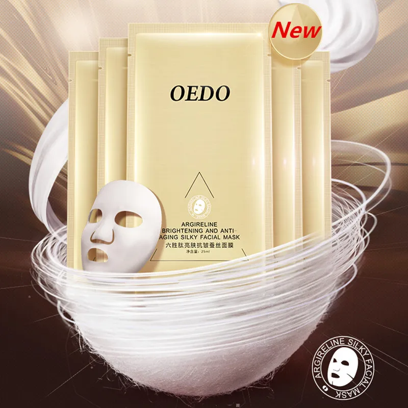 Argireline Нестареющего Уход За Кожей Лица Шелковистой Маска Коллагеновая для лица