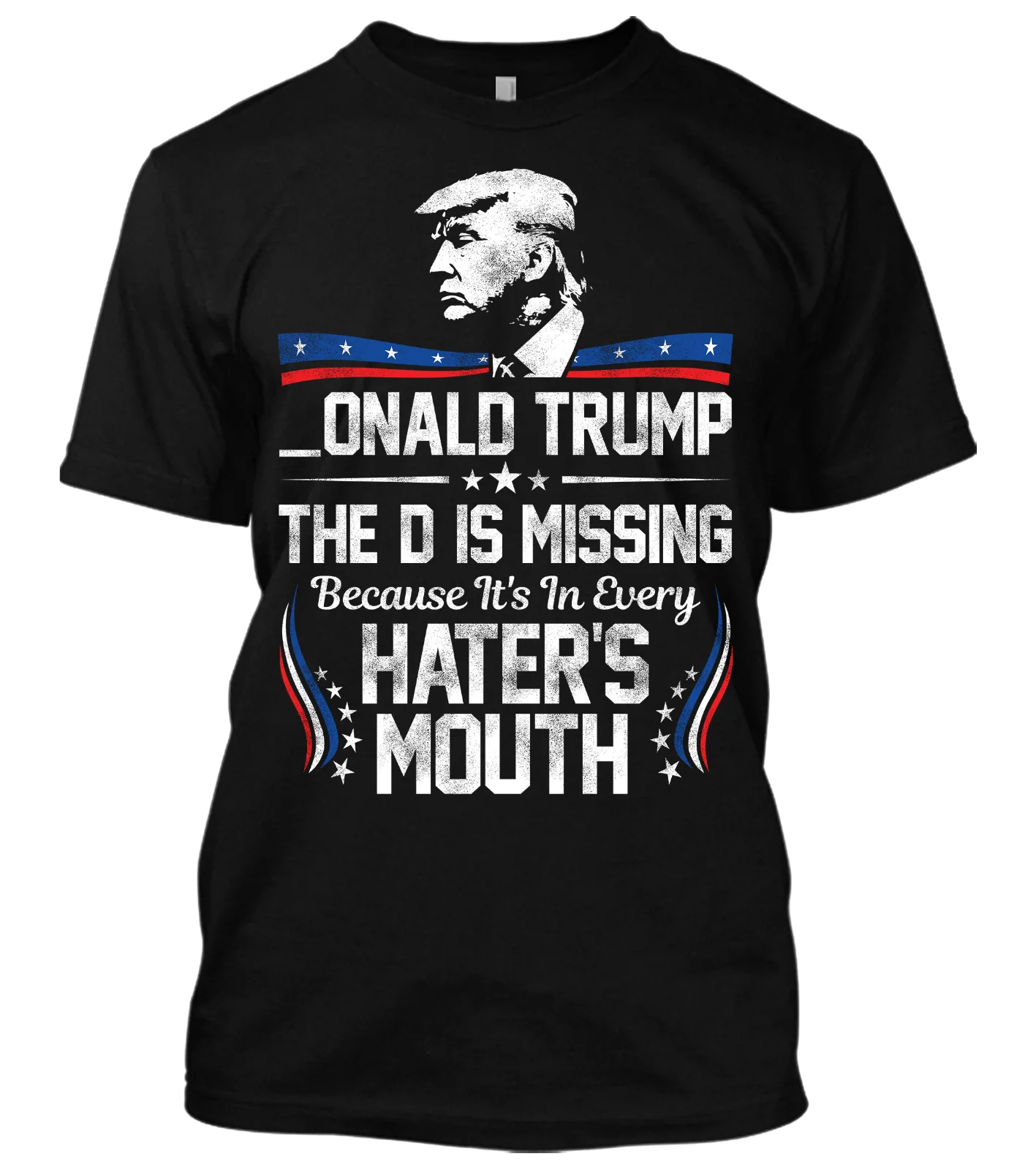 Футболка с Дональдом Трампом забавная футболка надписью MAGA D is for the Hater 2|Мужские