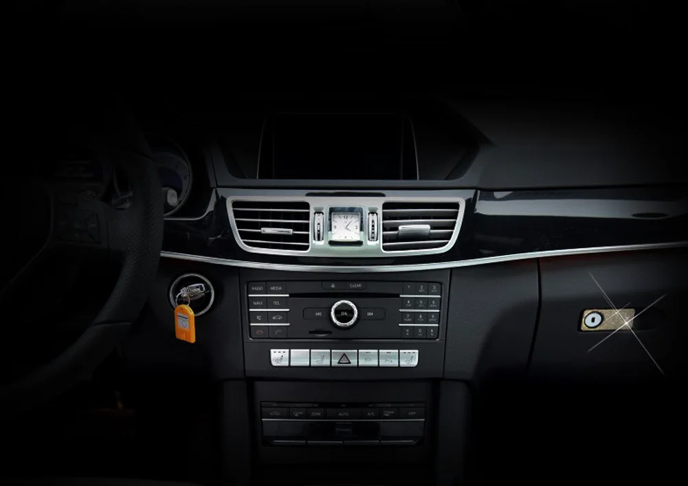 Для Mercedes Benz C E ML GL CLK CLS GLC класс W205 W213 X204 W218 X253 W166 X166 автомобильный ящик для инструментов ручка Крышка отделка Блестки наклейка