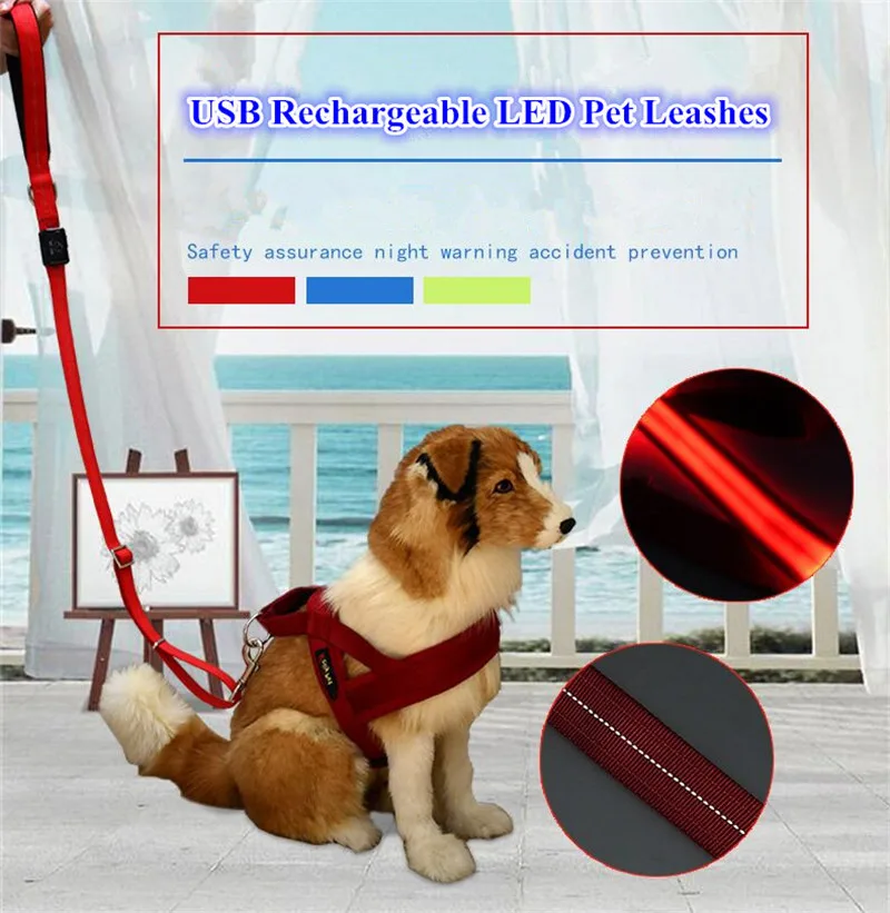 Светоотражающая светодиодная подсветка B46 для больших собак | Дом и сад