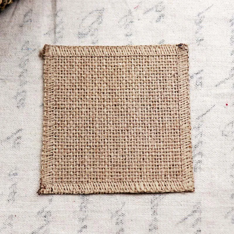 10x10cm 1 шт. Мешковина, столовые коврики, кружевные столовые приборы, наборы, природа, джутовые тканые столовые приборы, коврики для свадебной вечеринки, для кофе, чайные подушечки, домашний декор - Цвет: 10x10cm