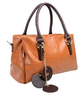 The new wave of female senior oil wax leather bag first layer handbags Advanced Leather C030 | Багаж и сумки