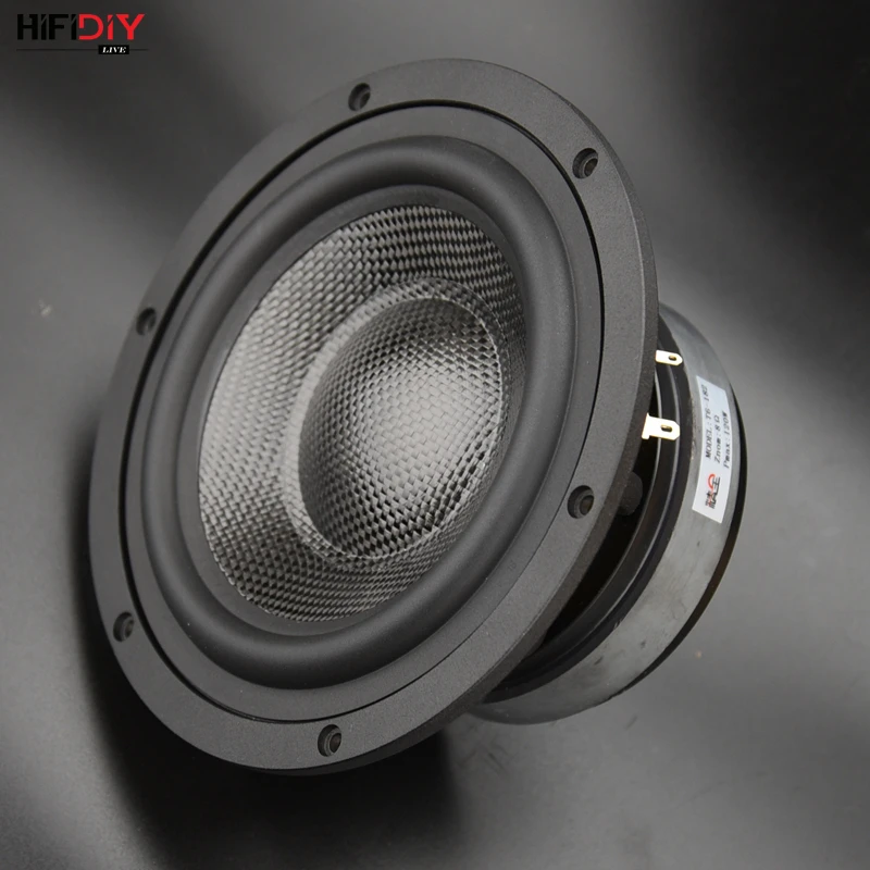 HIFIDIY LIVE AUDIO 7,1 дюймов 6," Midbass НЧ динамик 8OHM 120 Вт литой Алюминиевый Fram углеродное волокно громкоговоритель T6-182A