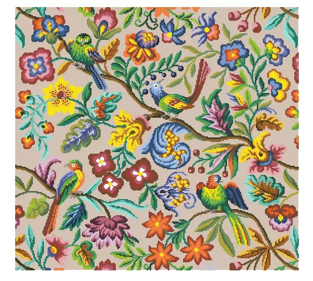 Золотая коллекция шикарный Набор для вышивки крестом цветы и птицы попугаи птица