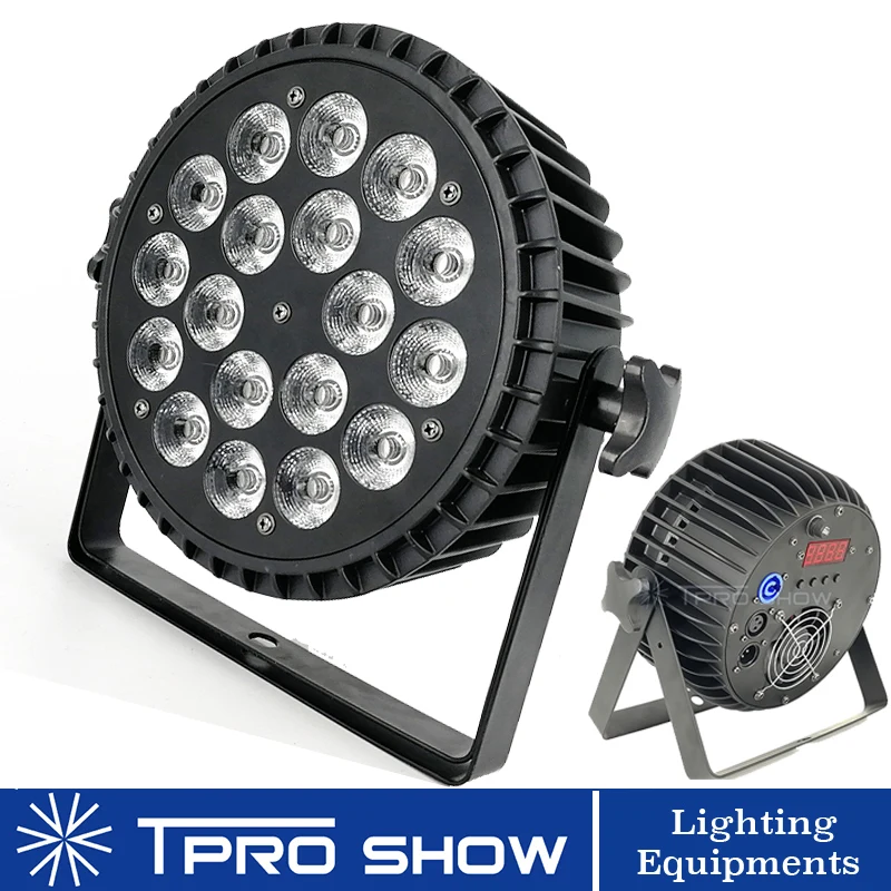 18x12W LED Par Dmx сценический свет RGBW 4 в 1 плоский тонкий диско мыть цвета для события