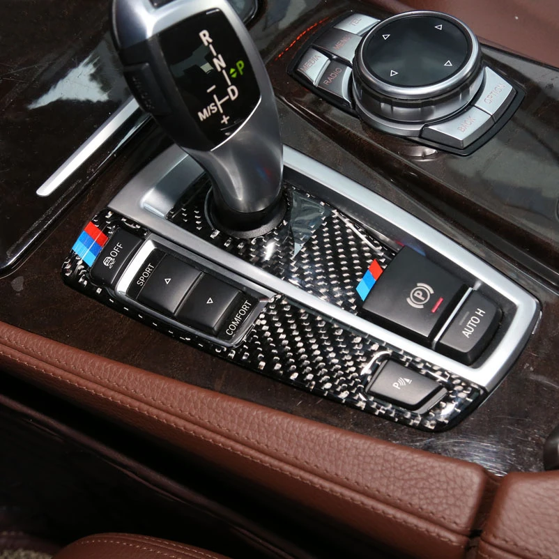 Для BMW F10 F01 F25 F26 внутренняя отделка из углеродного волокна переключение передач