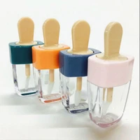 6ml cream shape transparent lip balm refillable bottle empty lip gloss tube container ice cream shape bottle ice 1pc