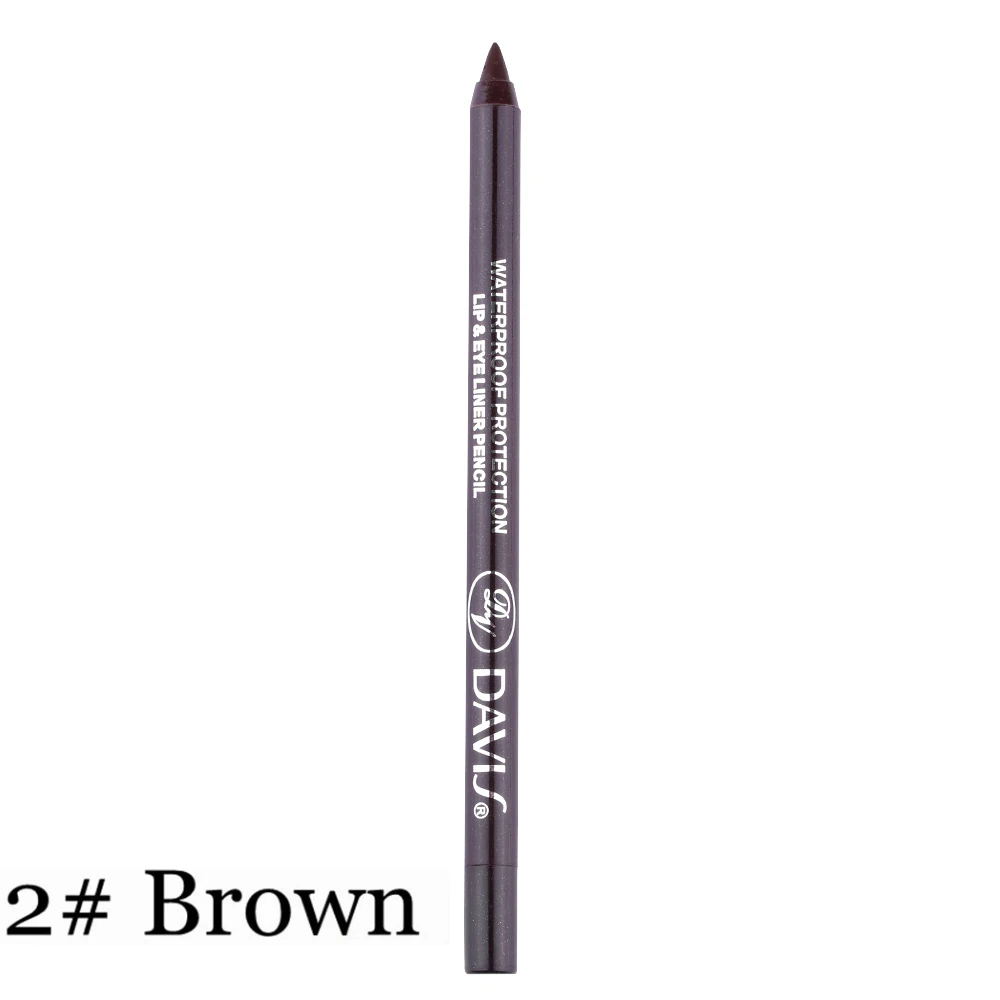 brown 1 шт., новинка, Лидер продаж, долговечная косметика для подводки глаз, карандаш, пигмент, водостойкая, белая, красочная подводка для глаз, модные инструменты для макияжа - Цвет: brown