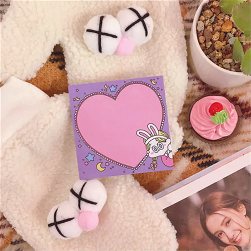Coloffice 2 шт./компл. корейский милая девушка блокнот Kawaii N раз заметки студентов канцелярские бумага закладки для школьных учебников поставки - Цвет: 2