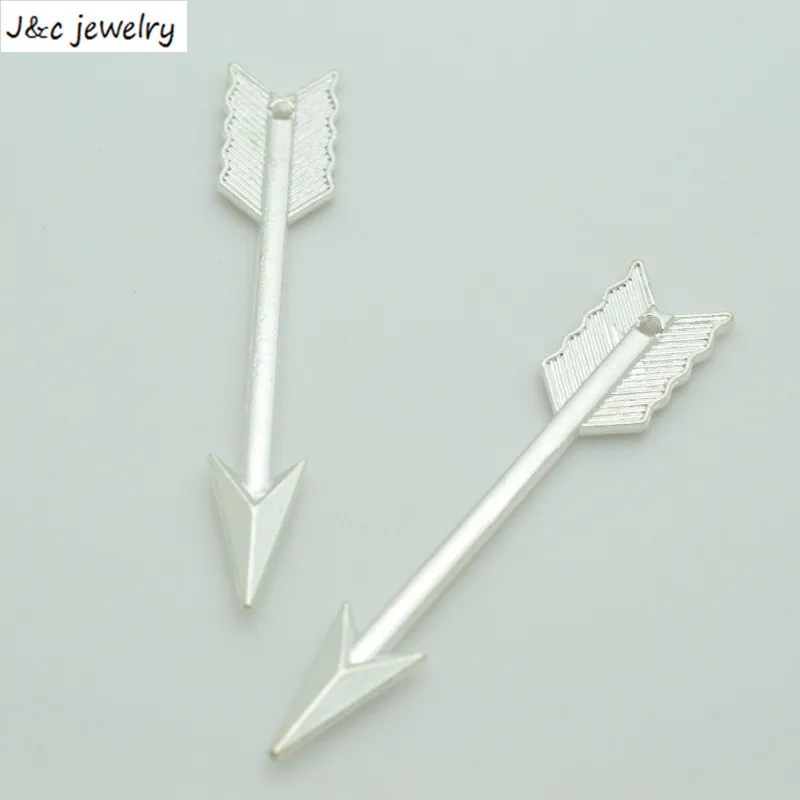 

9 шт./партия, подвески-стрелки из сплава, 62 х12 мм