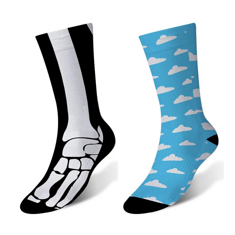 Мужские женские мужские Харадзюку хип хоп новые хлопковые выше лодыжки носки для